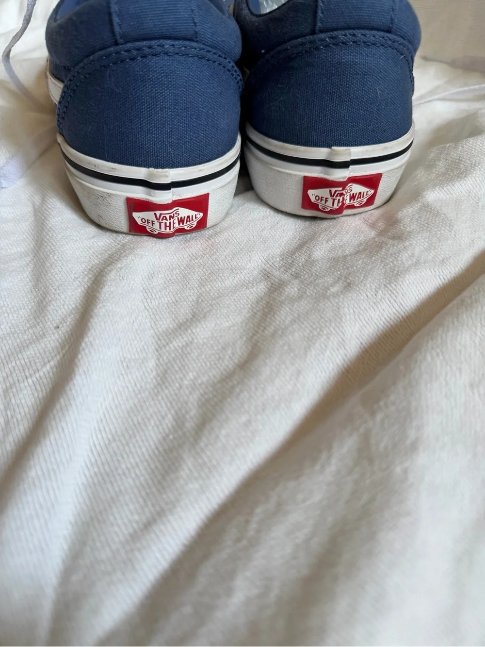 Vans Low-Top Sneakers in Navy and White